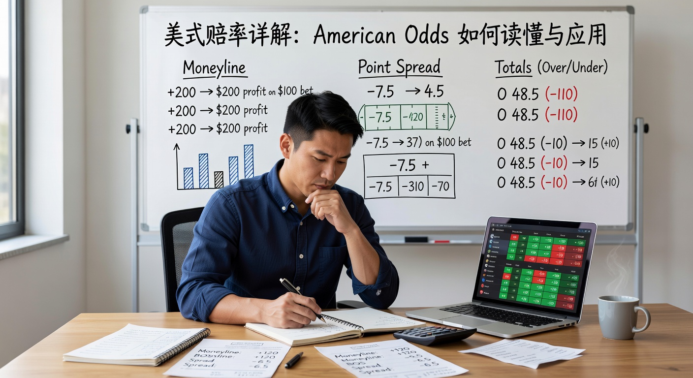 美式赔率详解：American Odds读懂技巧