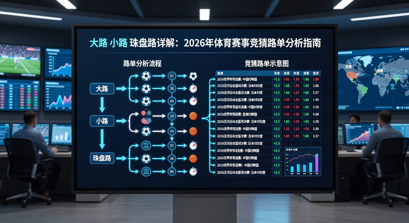 大路小路珠盘路详解：2026赛事竞猜走势分析指南